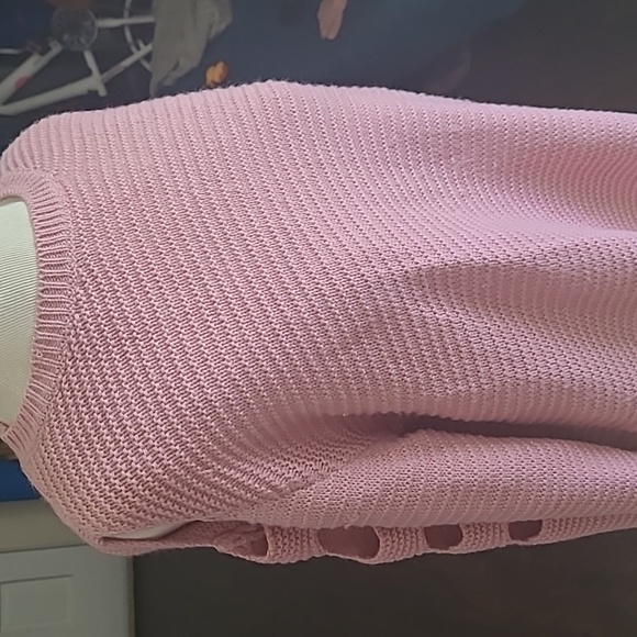 Teenbell pink sweater/ size L 💓 - Picture 3 of 6